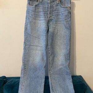 Levi’s Ribcage Classic Light Blue Straight Leg Jeans full length size 29